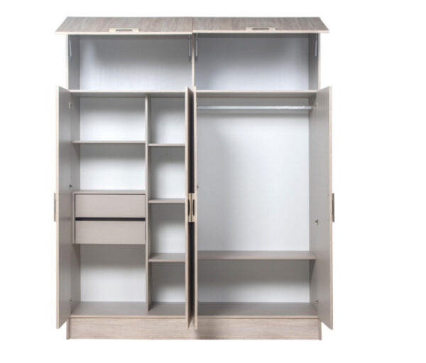 WhatsApp Image 2026-07-09 at 11.49.42 PLACARD TANA PIU ALTI 4 PUERTAS DE ABRIR CON BAULERA COLOR FRESNO BLANCO