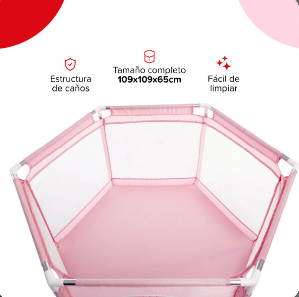 CORRALITO BEBESIT ROSA PLEGABLE