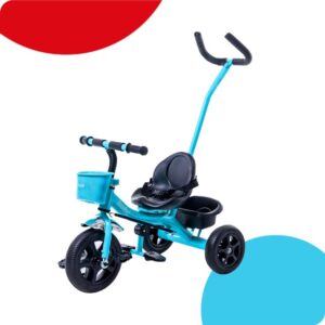 TRICICLO BEBESIT AZUL CON CANASTO
