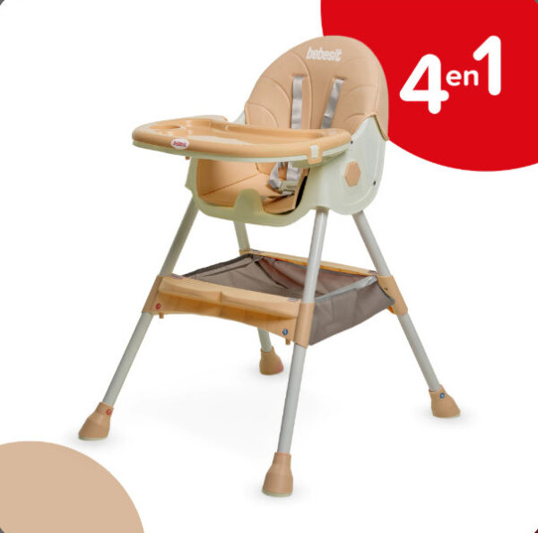 SILLA DE COMER BEBESIT MECEDORA BEIGE