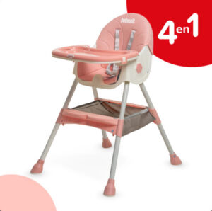 SILLA DE COMER BEBESIT MECEDORA ROSA