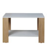 MESA CENTRO CALABRIA HICKORY/BLANCO