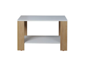 MESA CENTRO CALABRIA HICKORY/BLANCO