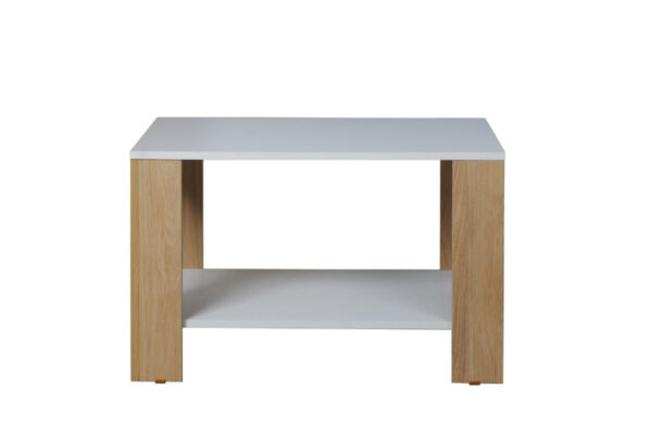 MESA CENTRO CALABRIA HICKORY/BLANCO