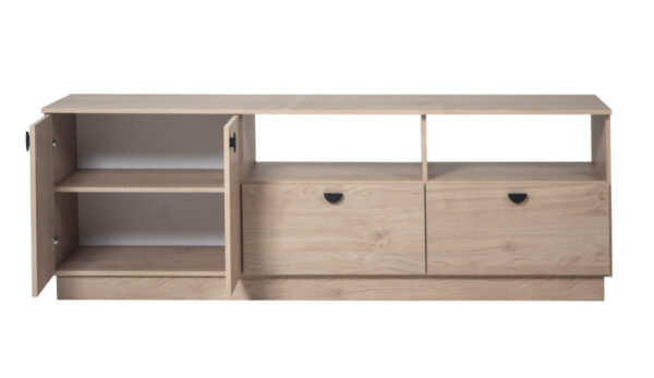 MESA TV LEYENDA 1.80 4 PUERTAS MESINA ROBLE KENDAL NATURAL