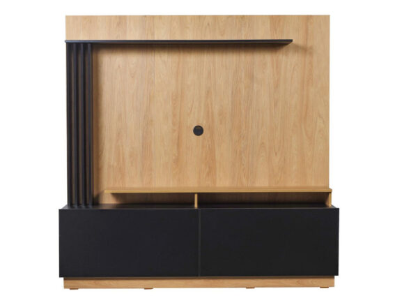 CENTRO ENTRETENIMIENTO  SCALETTA MESINA HICKORY/NEGRO
