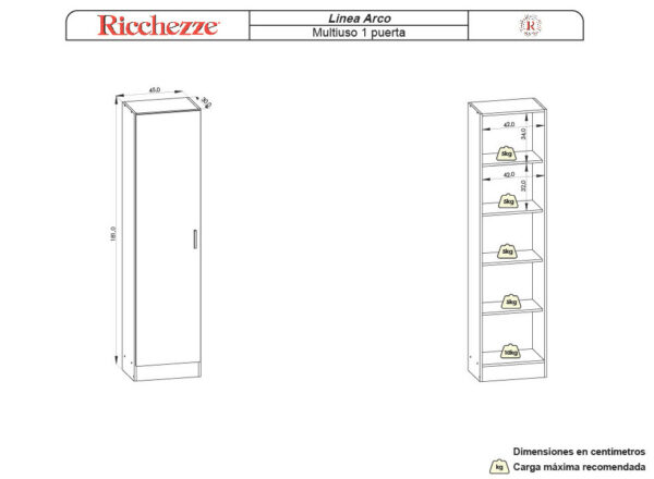 WhatsApp Image 2026-08-18 at 18.16.54 MODULO MULTIUSO ARCO 1 PUERTA BLANCO ALUMINIO