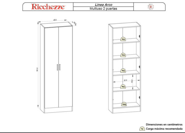 WhatsApp Image 2026-08-18 at 18.20.15 MODULO MULTIUSO ARCO 2 PUERTAS BLANCO ALUMINIO