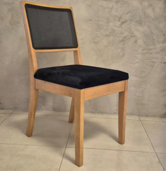 SILLA RELAX MIEL TAPIZADO NEGRO X 6 UNIDADES