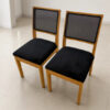 SILLA RELAX MIEL TAPIZADO NEGRO X 6 UNIDADES