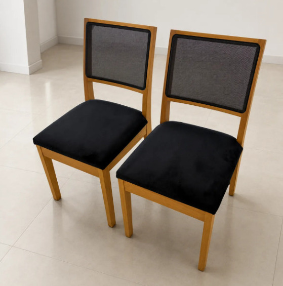 SILLA RELAX MIEL TAPIZADO NEGRO X 6 UNIDADES