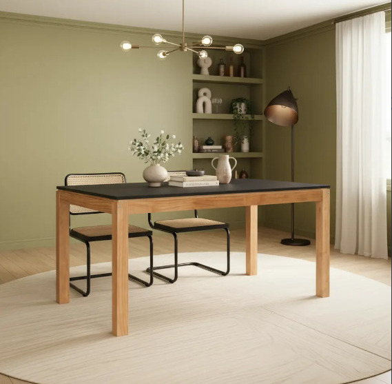 WhatsApp Image 2026-08-22 at 11.20.01 MESA MODERNA 1.60 X 0.90 MIEL TAPA NEGRA