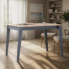 MESA NORDICA 1.10 X 0.75 GRIS TAPA NATURAL