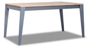 MESA NORDICA 1.50 X 0.90 GRIS TAPA NATURAL