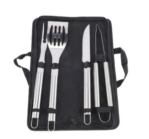 SET PARRILLERO VONNE 4 UTENSILLOS  CON ESTUCHE