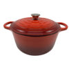 OLLA VONNE DE HIERRO ESMALTADO 26 CM ROJA-CAPACIDAD 5.5 LT