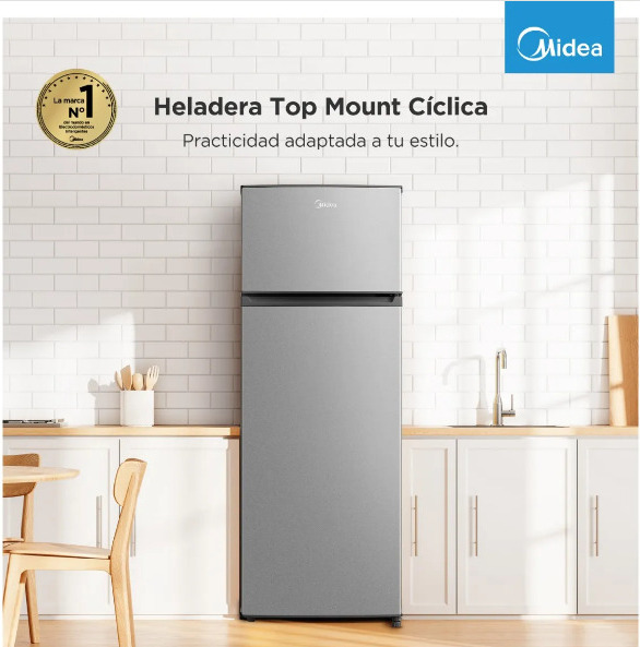 HELADERA MIDEA SILVER  240 LTS