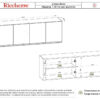 ALACENA ARCO 1.40 4 PUERTAS BLANCO ALUMINIO