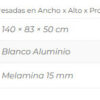 WhatsApp Image 2026-10-15 at 20.04.34 BAJO MESADA ARCO 1.40 2 PUERTAS 3 CAJONES BLANCO ALUMINIO
