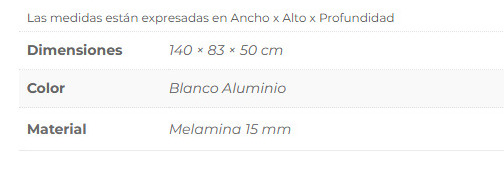 WhatsApp Image 2026-10-15 at 20.04.34 BAJO MESADA ARCO 1.40 2 PUERTAS 3 CAJONES BLANCO ALUMINIO